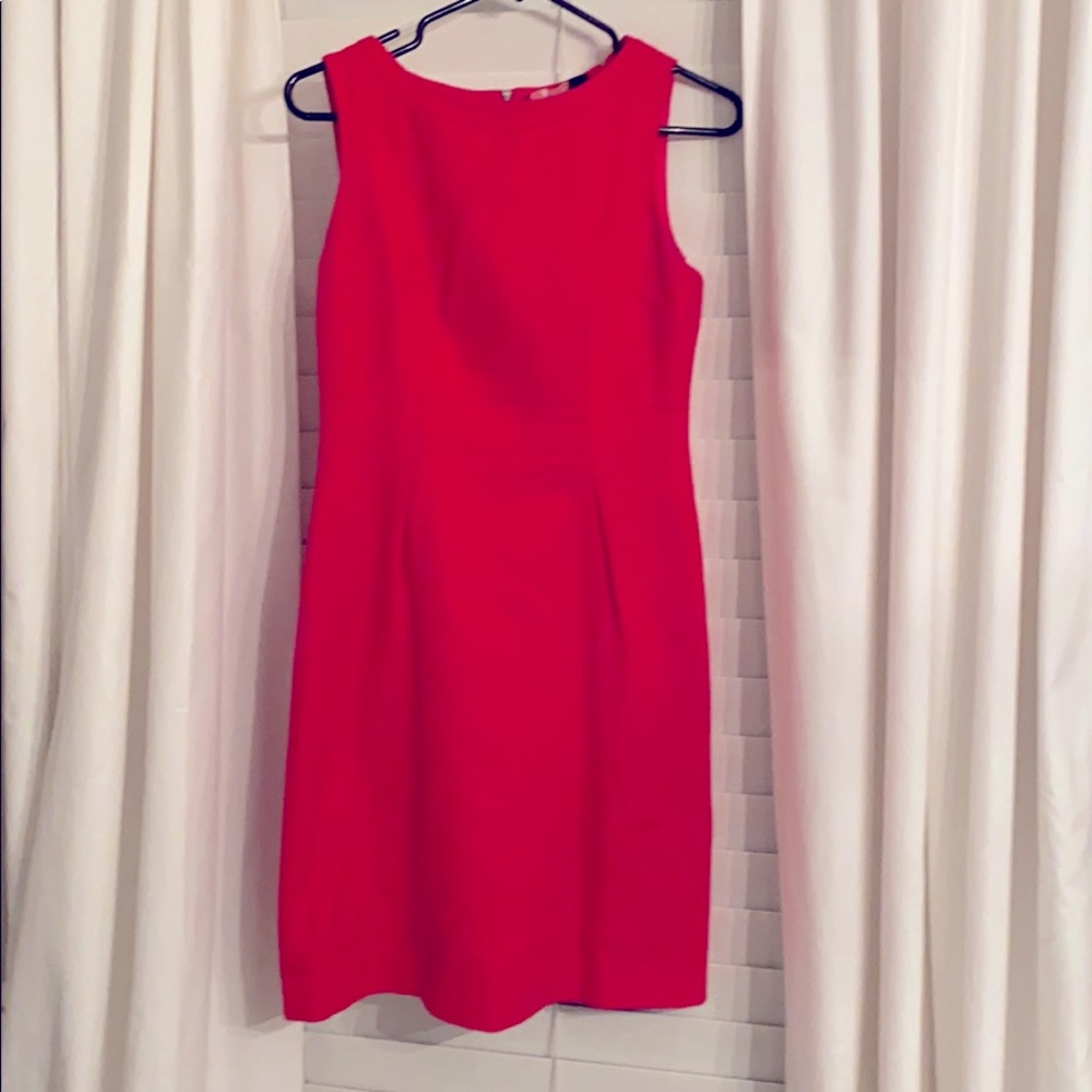 Tahari hot pink sheath dress